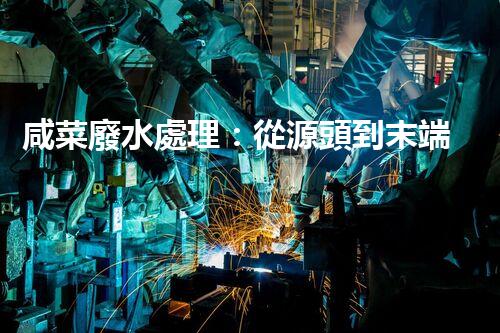 咸菜廢水處理：從源頭到末端的綠色處理方案！